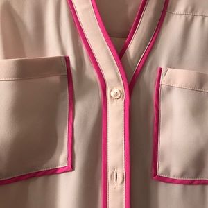 Express Pink button-down dress